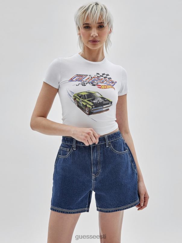 originaal x hot wheels baby tee puhas valge GUESS kehakate unisex BB4BB1343