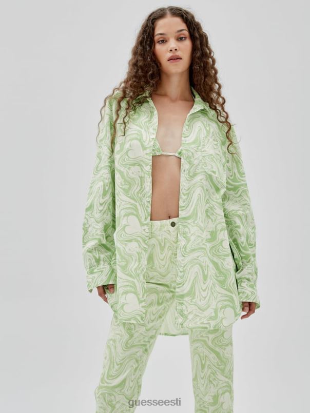 originaalid x j balvin aop särk roheline kevad multi GUESS kehakate unisex BB4BB1350