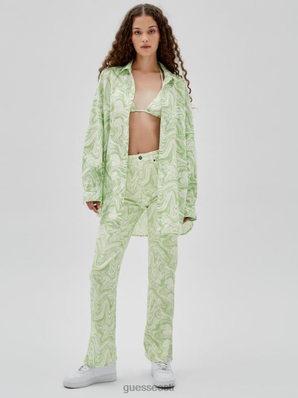 originaalid x j balvin aop särk roheline kevad multi GUESS kehakate unisex BB4BB1350