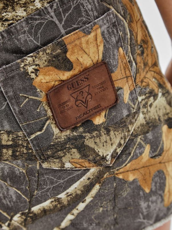 originaalid x realtree trükitud miniseelik väljapestud must multi GUESS kehakate unisex BB4BB285