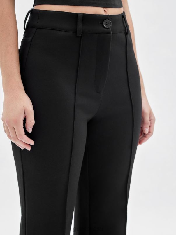 originaalsed pintuck laienevad püksid must GUESS kehakate unisex BB4BB2046