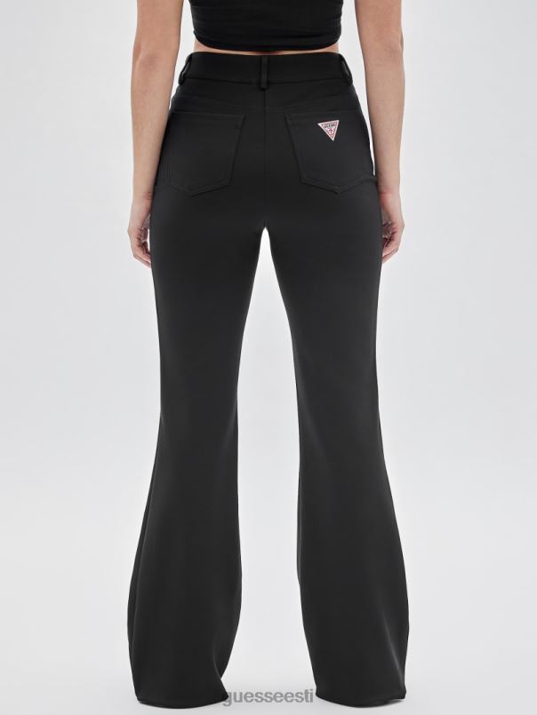 originaalsed pintuck laienevad püksid must GUESS kehakate unisex BB4BB2046