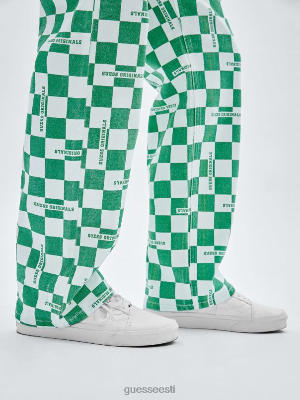 originaalid ruudulised puusepa teksad matcha roheline multi GUESS kehakate unisex BB4BB197