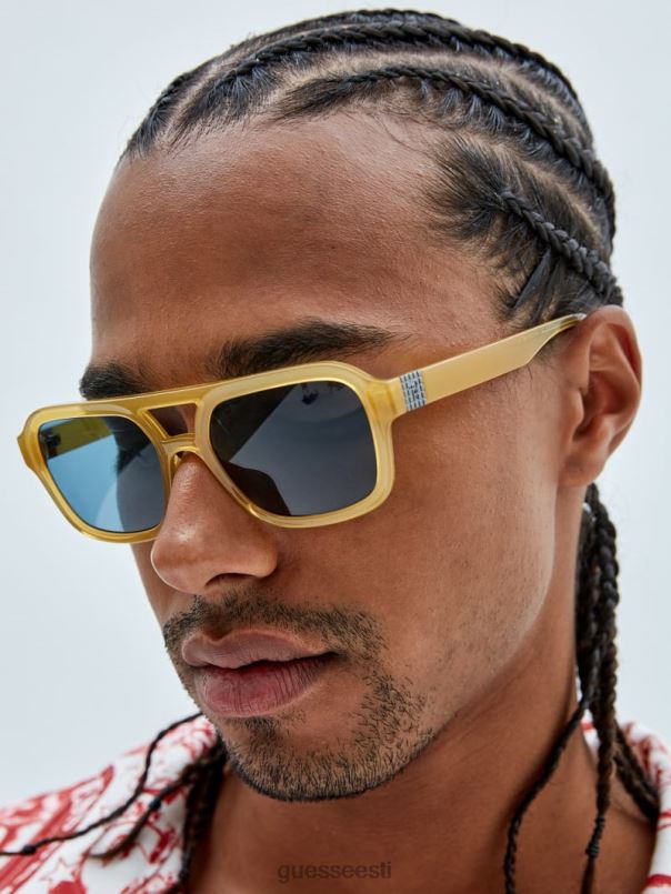 originaal aviator päikeseprillid läikiv beež/pruun GUESS tarvik unisex BB4BB3746